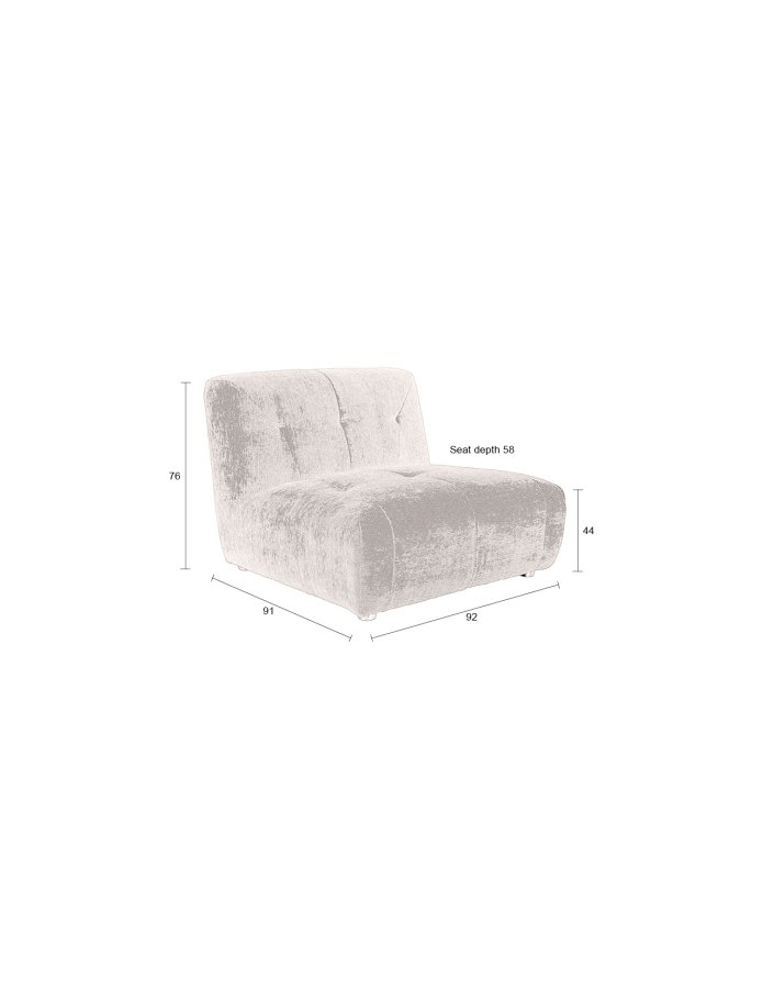 DUTCHBONE Sofa Giada 1-seter Terra