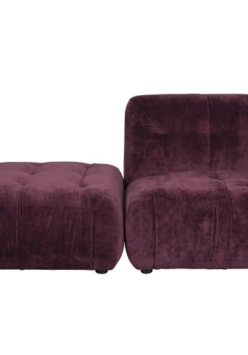 DUTCHBONE Sofa Giada 1-seter plomme