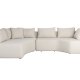ZUIVER Prosper modulsofa, venstre - beige polyester