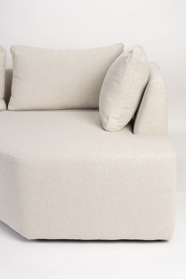 ZUIVER Prosper modulsofa, venstre - beige polyester