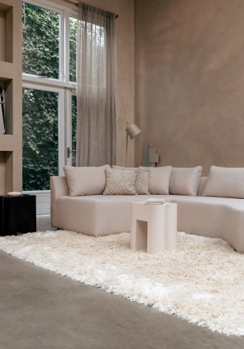ZUIVER Prosper modulsofa, venstre - beige polyester