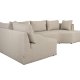 ZUIVER Prosper modulsofa, venstre - cappuccino polyester