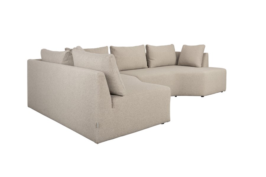 ZUIVER Prosper modulsofa, venstre - cappuccino polyester