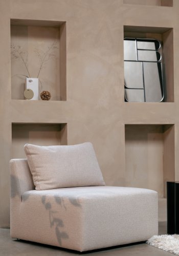 ZUIVER ZUIVER Prosper 1 pers. modul sofaelement - beige polyester
