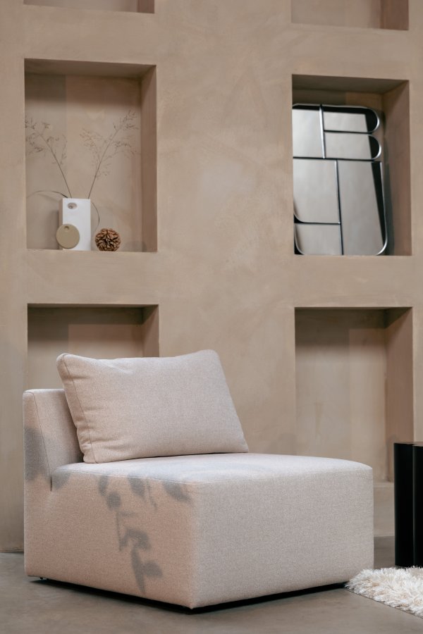 ZUIVER ZUIVER Prosper 1 pers. modul sofaelement - beige polyester