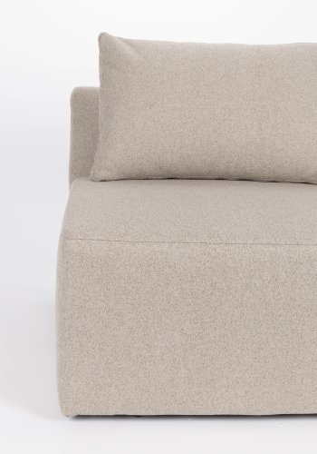 ZUIVER Prosper Sofa Element, 1-personers - cappuccino polyester