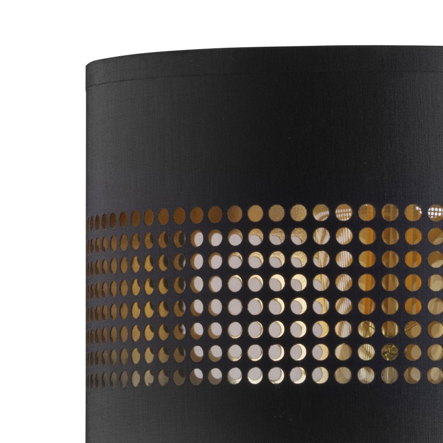 TK Tago vegglampe - svart stoff og sort metall