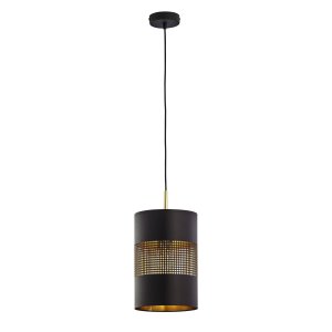 TK Bogart loftlampe - guld folie og sort stl