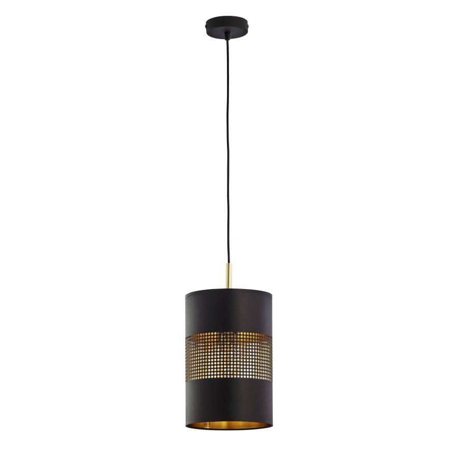TK Bogart taklampe - gullfolie og sort stl