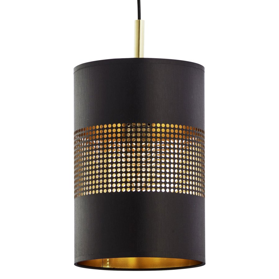 TK Bogart taklampe - gullfolie og sort stl