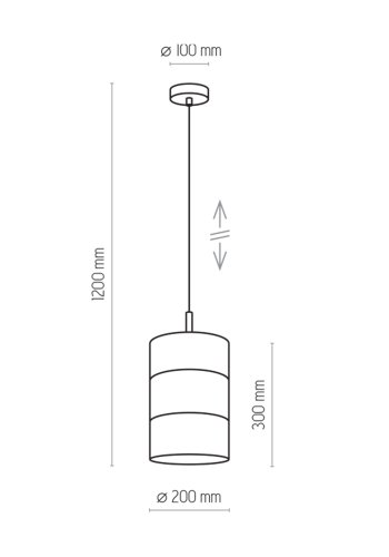 TK Bogart taklampe - gullfolie og sort stl