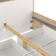 TVILUM Ikast Bett mit 2 Schubladen 140x200, Jackson Hickory / Weiß, 149,8 x 216 x 96,8 cm