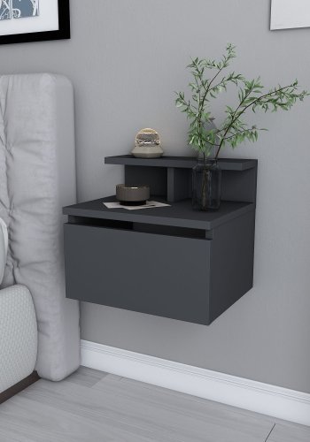 NORDVRK Alice nattbord, antrasitt