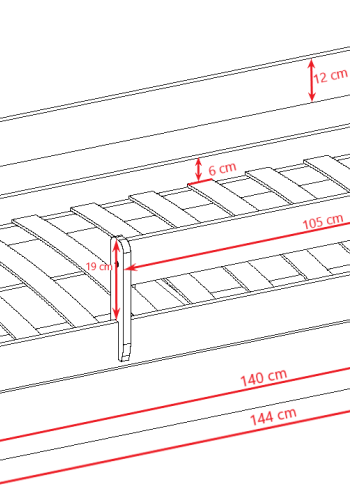 Babydreams juniorseng m bamse/sommerfugle, m. madras, sengehest, skuffe - hvid/grn laminat (140x70)