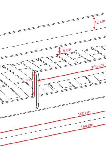 Babydreams juniorseng m bamse/sommerfugle, m. madras, sengehest, skuffe - hvid/grn laminat (160x80)