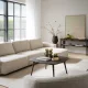 ROWICO Norris soffa 4-sits sch�slong R ljusbeige tyg Anna #2 (c3)