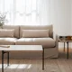 ROWICO Peyton soffa 3-sits beige tyg Ursula #282 (c3)