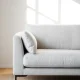 ROWICO Corwin soffa 3-sits ljusbeige tyg Rita #1 (c2)