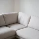 ROWICO Corwin h�rnsoffa 2,5+2,5-sits �ppen �nde R ljusbeige tyg Rita #1 (c2)