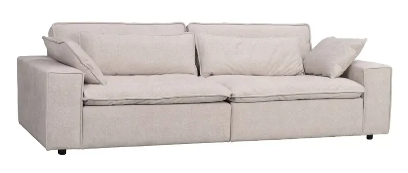 ROWICO Rawlins 3 pers. sofa, Maxi, m. 4 puter - beige stoff