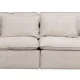 ROWICO Rawlins 3 pers. sofa, m. 4 puter - beige stoff