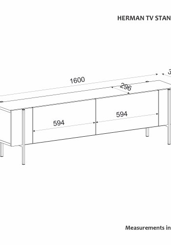 NORDVÄRK Herman - Hvid tv-bnk