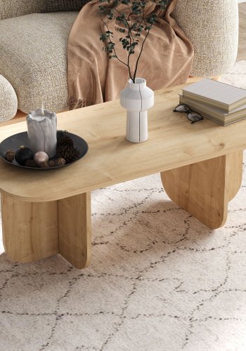 NORDVÄRK Becaj - sofabord i safir-eg