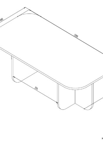 NORDVRK Becaj sofabord, rektangulr - sandsten og travertin melamin (120x60)