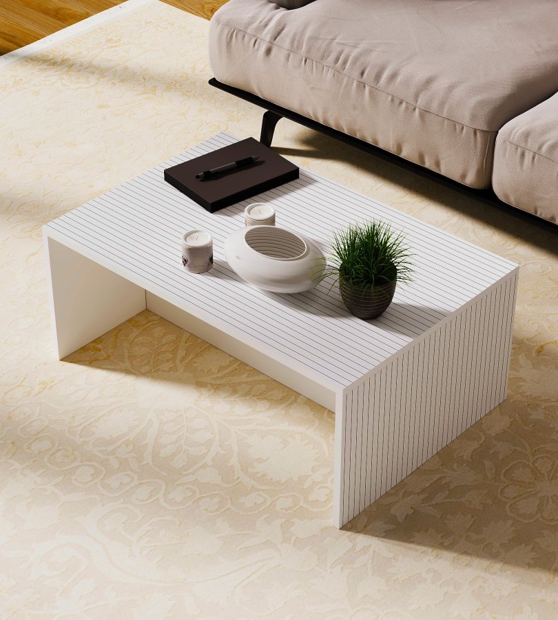 NORDVÄRK Lenna - Hvidt sofabord