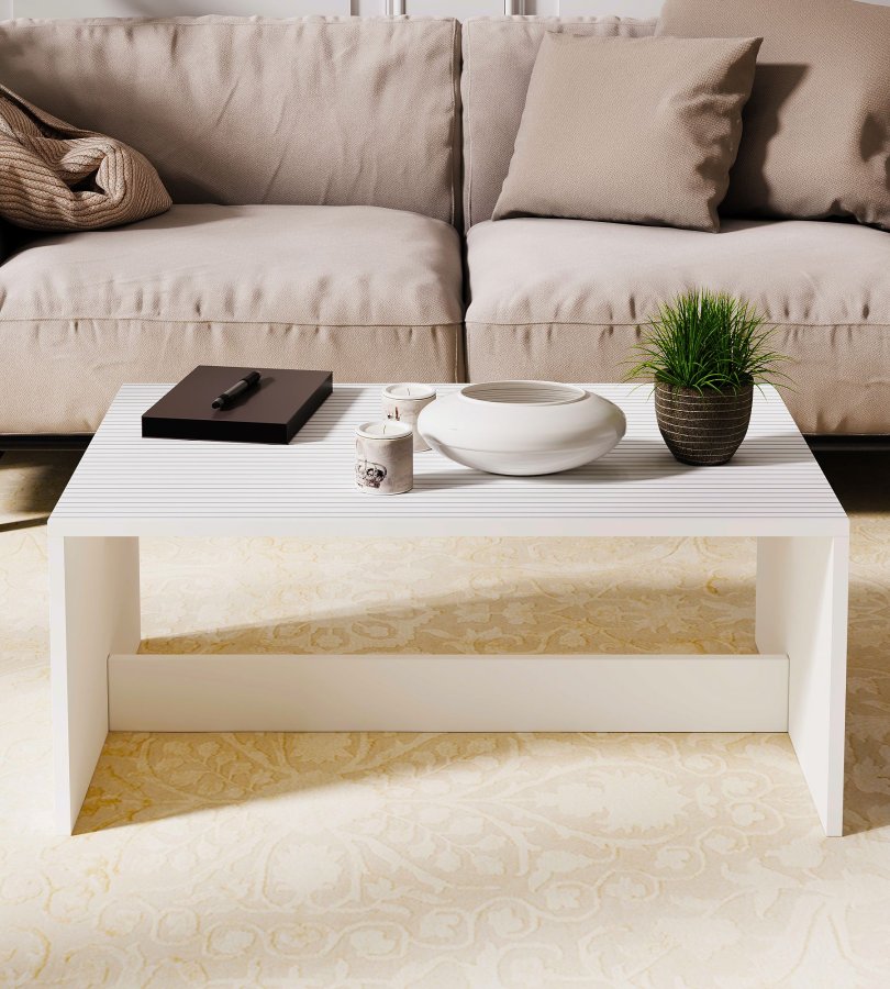 NORDVÄRK Lenna - Hvidt sofabord