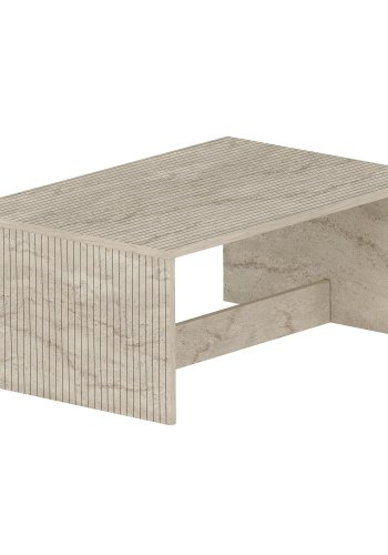 NORDVÄRK Lenna - sofabord i travertin