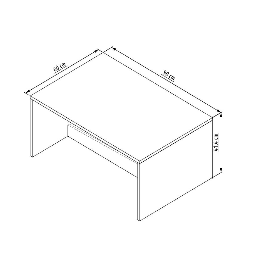 NORDVÄRK Lenna - Sapphire Oak sofabord
