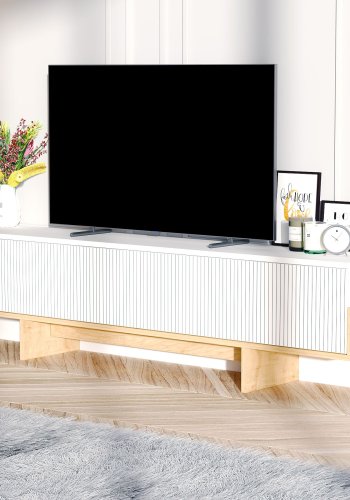 NORDVÄRK Hege - Hvid, Sapphire Oak TV-bord