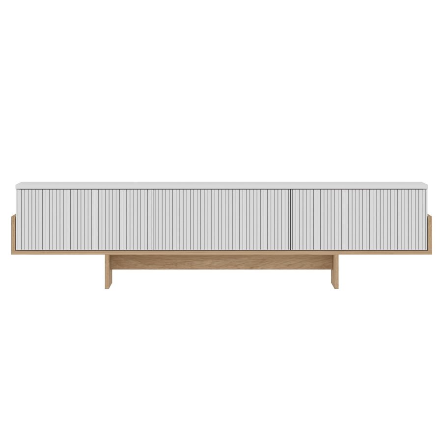 NORDVÄRK Hege - Hvid, Sapphire Oak TV-bord