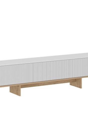 NORDVÄRK Hege - Hvid, Sapphire Oak TV-bord