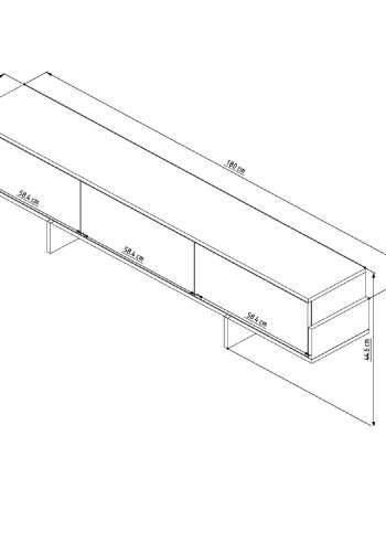 NORDVÄRK Hege - Valnd, Sapphire Oak TV-bord