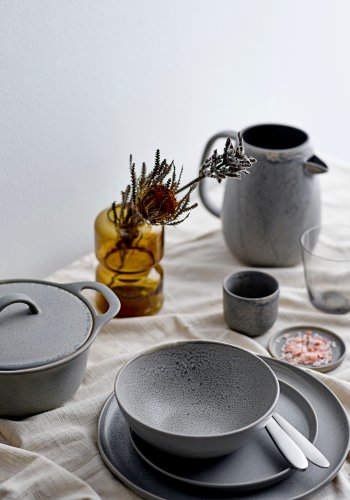 BLOOMINGVILLE Kendra Tallerken, Gr, Stentj, D: 20cm