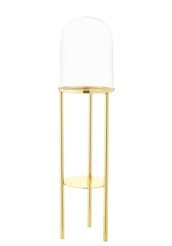 BLOOMINGVILLE See Me Podest, mit Ablage - Glas und Goldstahl (H: 81cm, T: 20 cm)