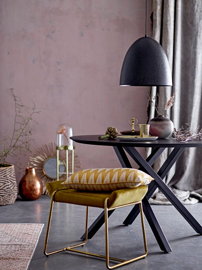 BLOOMINGVILLE See Me Podest, mit Ablage - Glas und Goldstahl (H: 81cm, T: 20 cm)