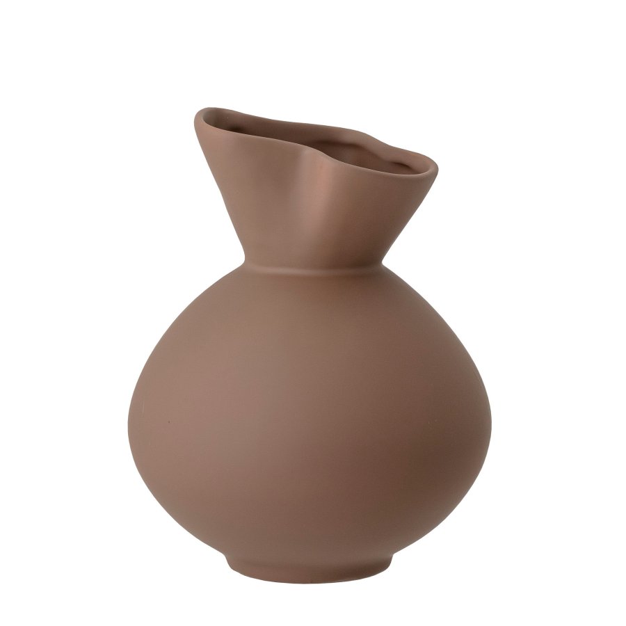 BLOOMINGVILLE Nicita Vase, Braun, Steingut