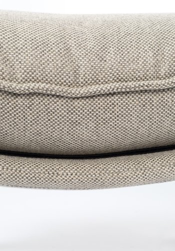 ZUIVER Lazy Sack fotskammel LL, rektangulr - lys gr polyester og bketre