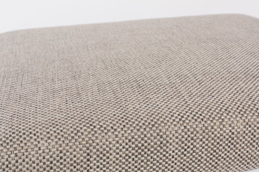 ZUIVER Uncle Jesse fotskammel - gr polyester og svart stl (50x44)