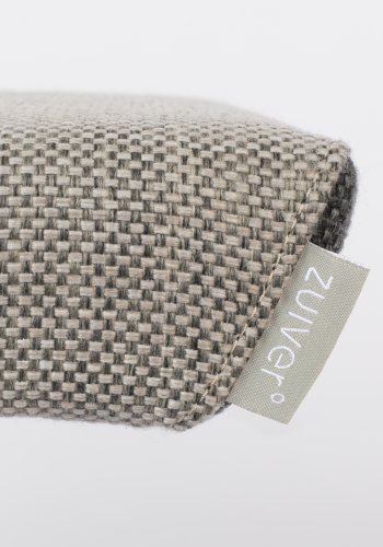 ZUIVER Uncle Jesse fotskammel - gr polyester og svart stl (50x44)