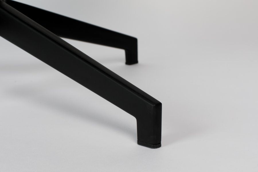 ZUIVER Uncle Jesse fotskammel - gr polyester og svart stl (50x44)