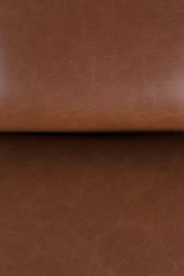 DUTCHBONE Barhocker, rechteckig – braunes PU und schwarzer Stahl (67 x 51,5)