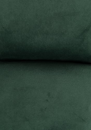 DUTCHBONE Barfotskammel, rektangulr - grnt flyelsstoff og svart stl (67x51,5)