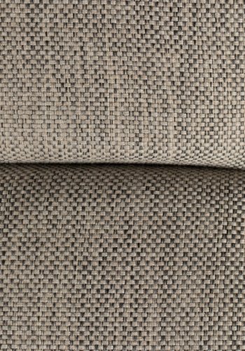 DUTCHBONE Bar fodskammel, rektangulr - lysegr polyester og sort stl (67x51,5)