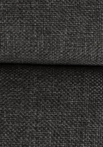 DUTCHBONE Barhocker, rechteckig – dunkelgraues Polyester und schwarzer Stahl (67 x 51,5)