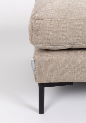 ZUIVER Sommerfotskammel, rektangulr - lamell polyester og stl