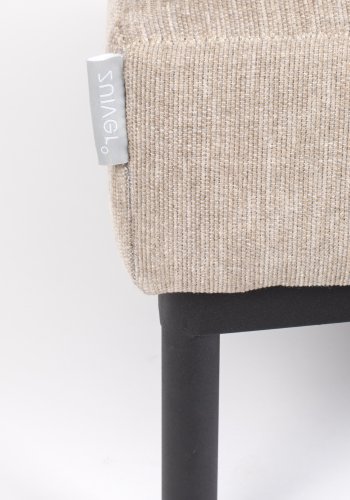 ZUIVER Sommerfotskammel, rektangulr - lamell polyester og stl